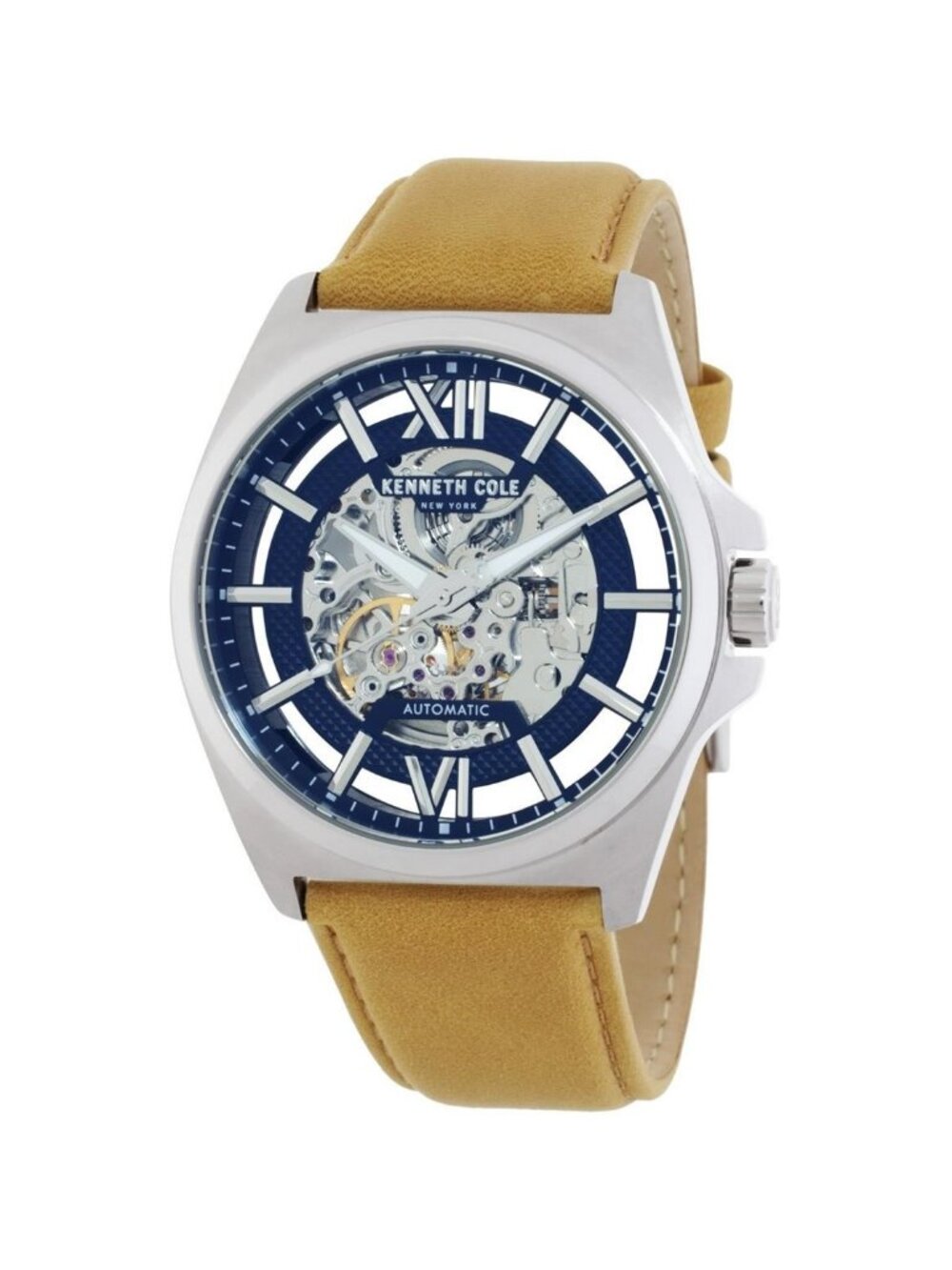 NWT Kenneth Cole New York Automatic Skeleton Dial Men's Watch
